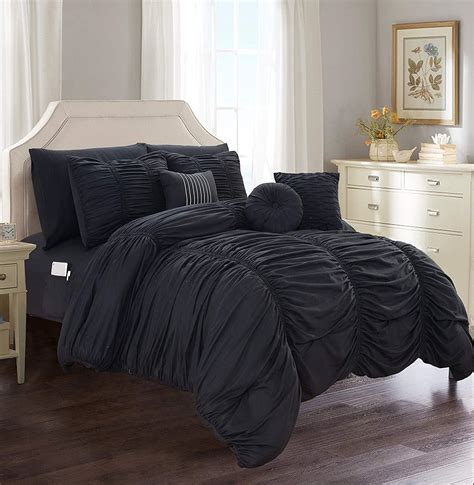 cal king black comforter set